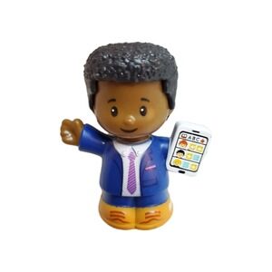 Fisher Price Little People Dad In Suit Figure African American